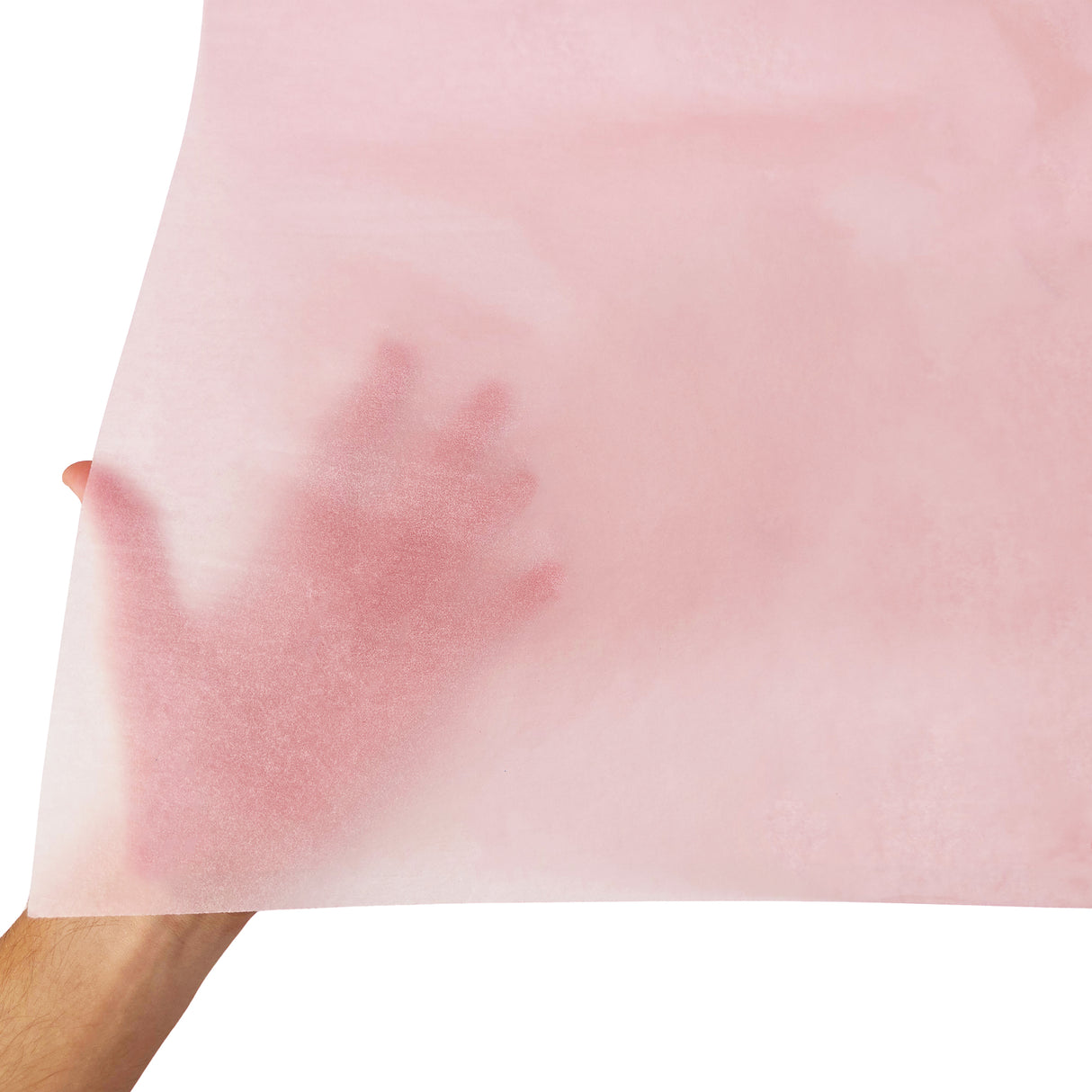 Plain tissue paper light-pink, texture and transparency, 17gsm – size 50x75cm