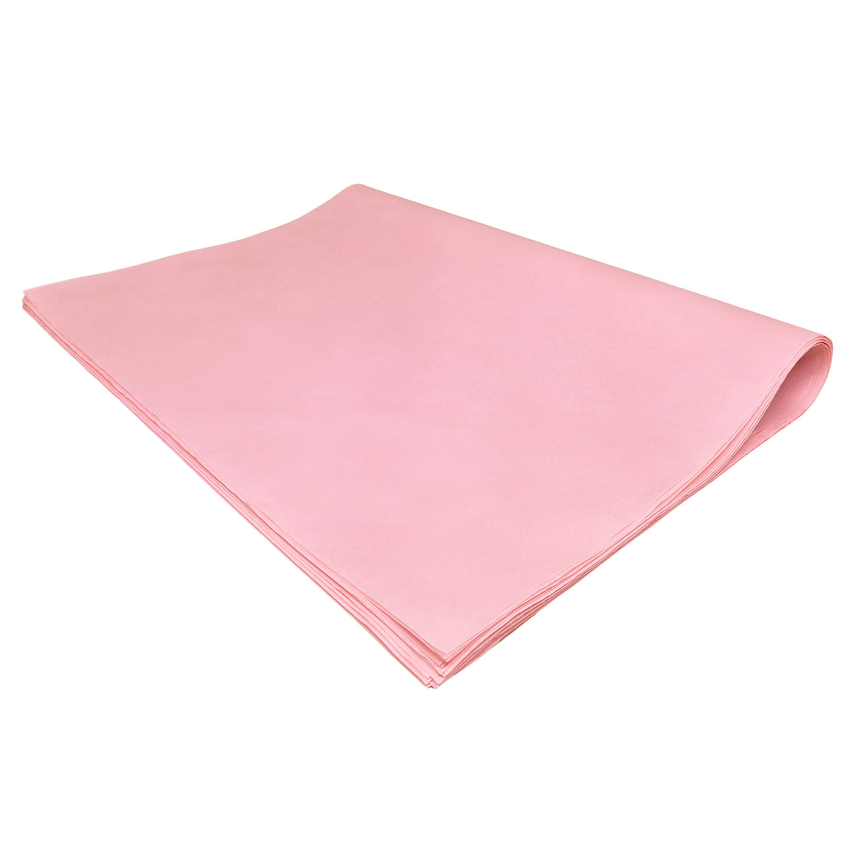 Plain tissue paper pale-pink, ream of folded sheets 28gsm – size 50x75cm
