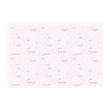 Tissue paper Love Notes, open sheet, 17gsm – size 50x75cm