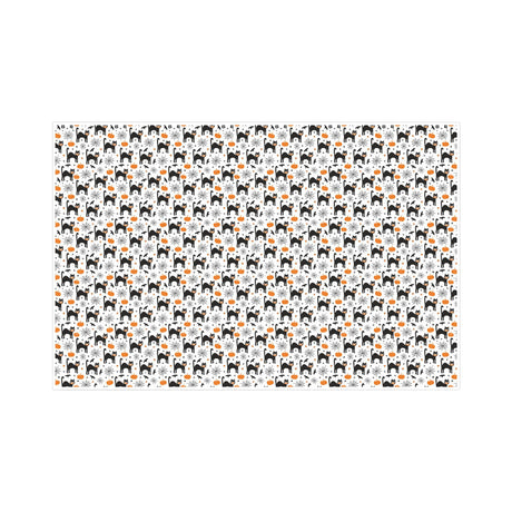 Tissue paper Lucky Black Cats, open sheet, 17gsm – size 50x75cm