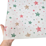 Tissue paper Merry Mix Stars Christmas, texture and transparency, 28gsm – size 50x75cm