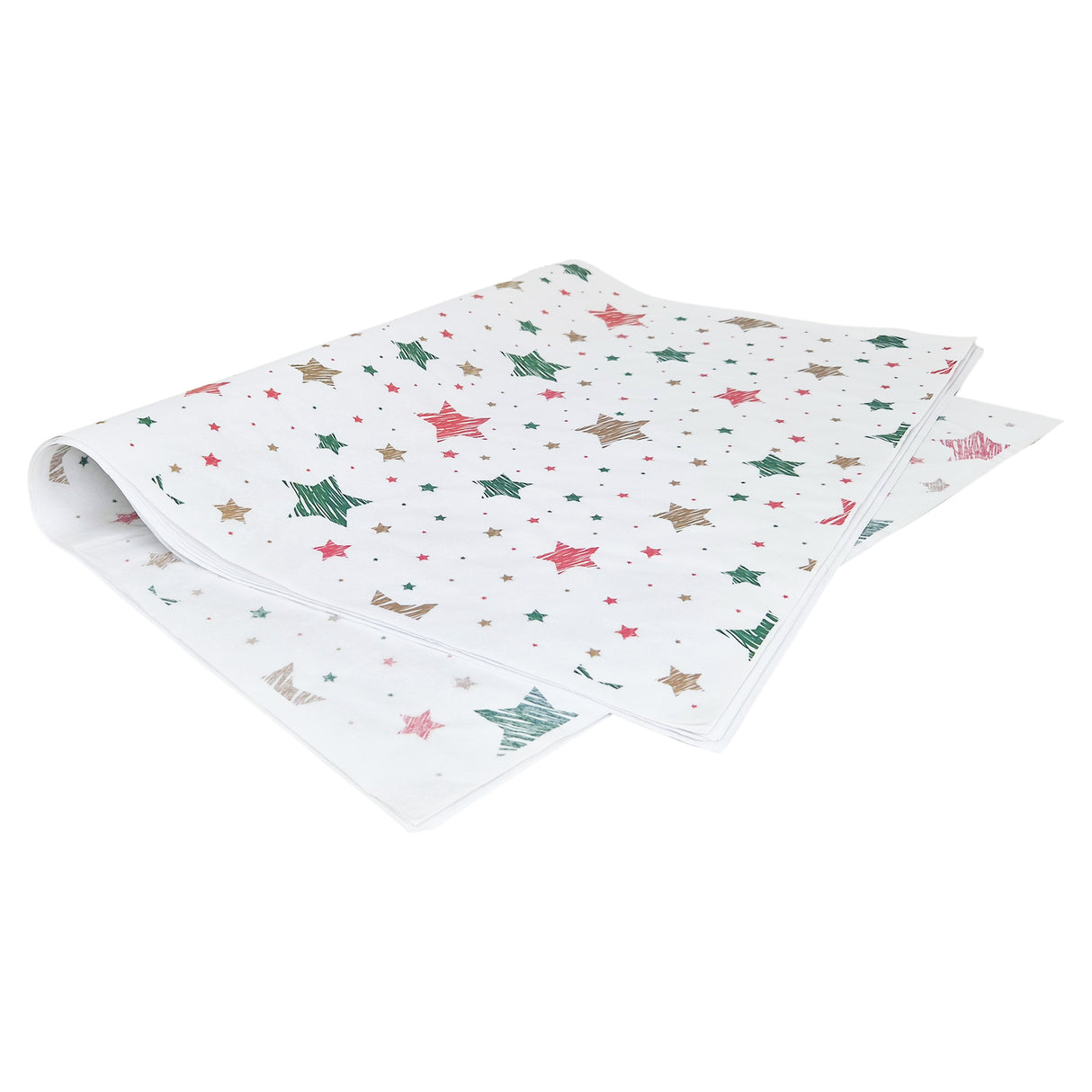 Tissue paper Merry Mix Stars Christmas, ream of sheets 28gsm – size 50x75cm