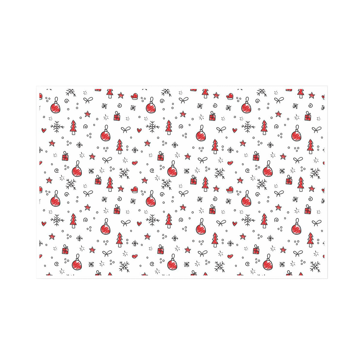Tissue paper Ornament Fiesta Christmas, open sheet, 28gsm – size 50x75cm