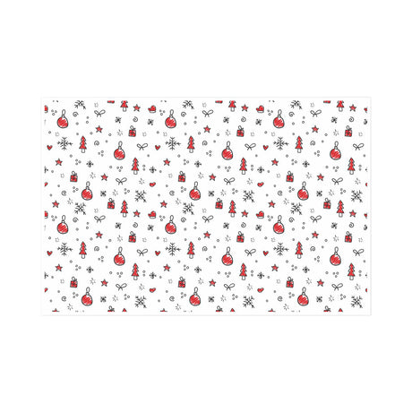 Tissue paper Ornament Fiesta Christmas, open sheet, 28gsm – size 50x75cm