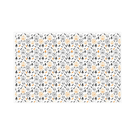 Tissue paper Party Skulls & Pumpkins, open sheet, 17gsm – size 50x75cm
