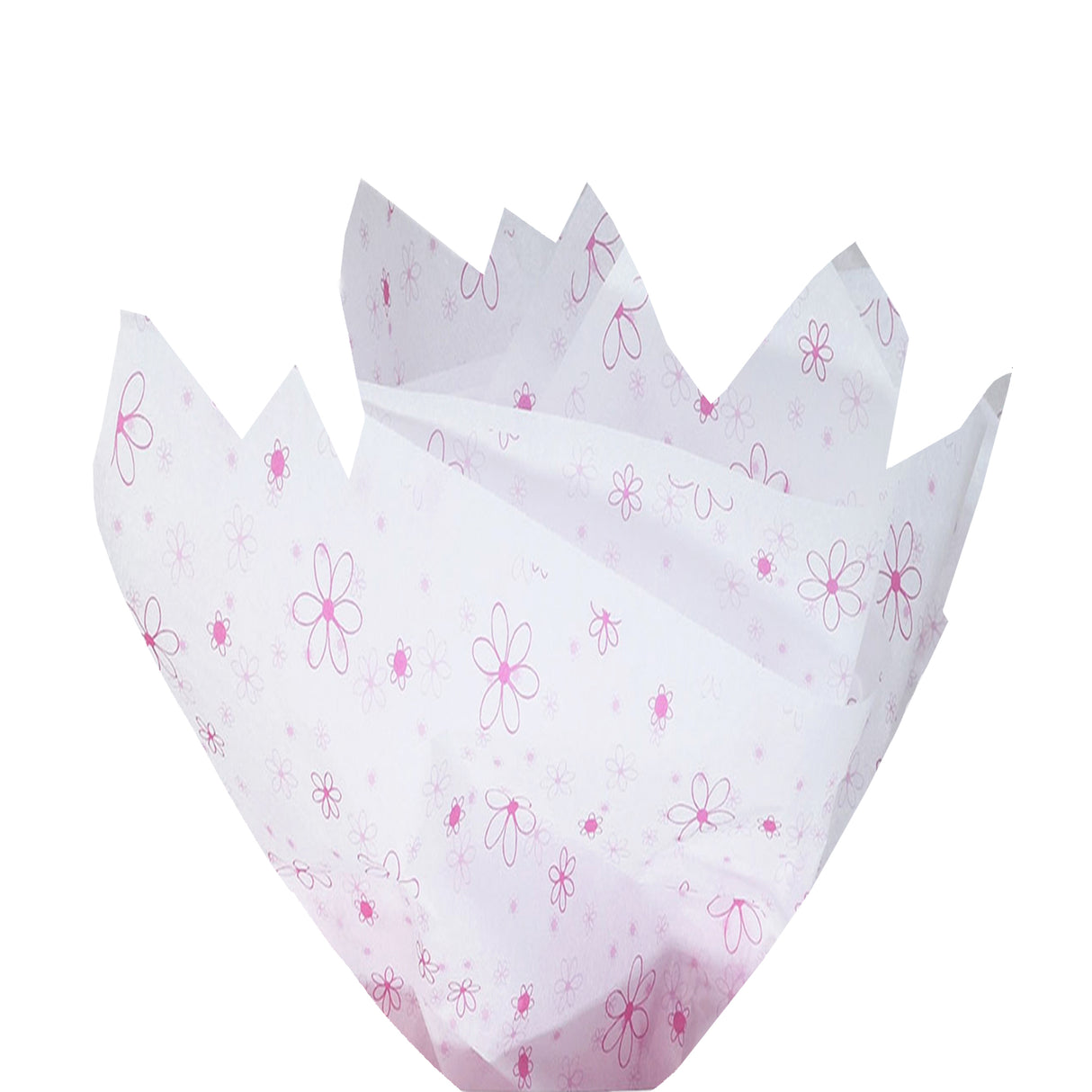 Tissue paper Pink Bubble, fan arrangement, 17gsm – size 50x75cm