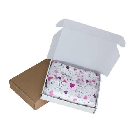 Tissue paper Pop Hearts, placed in a transport box, 17gsm – size 50x75cm