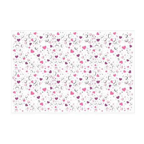 Tissue paper Pop Hearts, open sheet, 17gsm – size 50x75cm