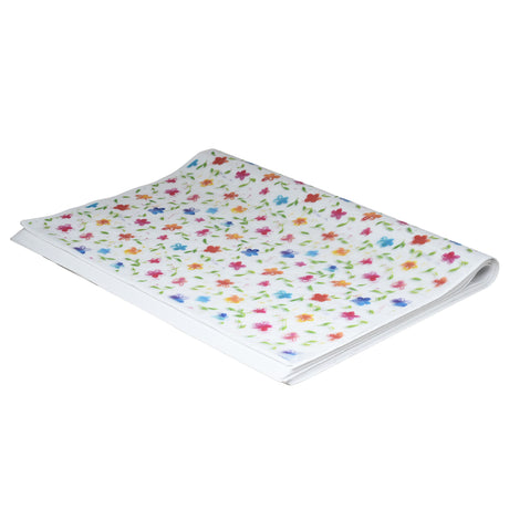 Tissue paper Rainbow Garden, ream of folded sheets 17gsm – size 50x75cm
