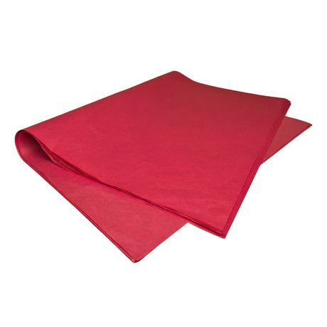 Plain tissue paper red, ream of sheets 28gsm – size 50x75cm
