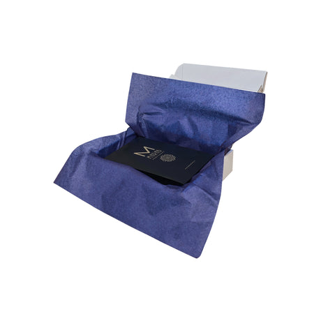 Plain tissue paper royal-blue, arranged in a transport box, 17gsm – size 50x75cm