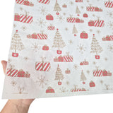 Tissue paper Santa’s Gift Lab Christmas, texture and transparency, 28gsm – size 50x75cm