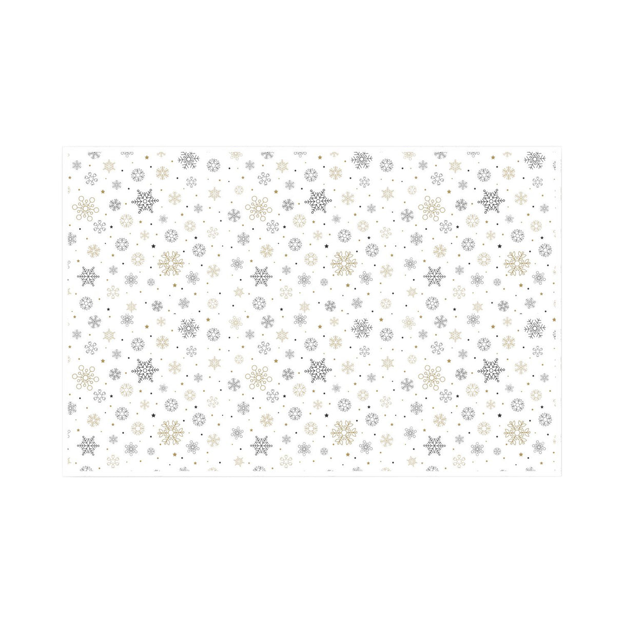 Tissue paper Snowflakes & Sparkles Christmas, open sheet, 28gsm – size 50x75cm