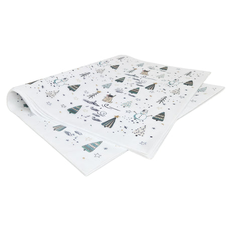 Tissue paper Snowy Friends Christmas, ream of sheets 17gsm – size 50x75cm