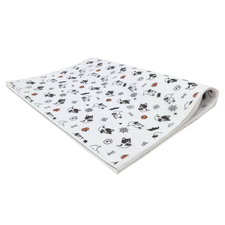 Tissue paper Spooky Dog Squad, ream of folded sheets 17gsm – size 50x75cm