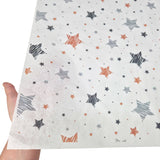 Tissue paper Star Doodle Night Christmas, texture and transparency, 28gsm – size 50x75cm