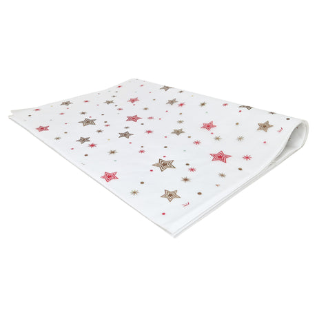 Tissue paper Star Parade Christmas, ream of folded sheets 17gsm – size 50x75cm