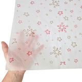 Tissue paper Star SprinkleChristmas, texture and transparency, 17gsm – size 50x75cm
