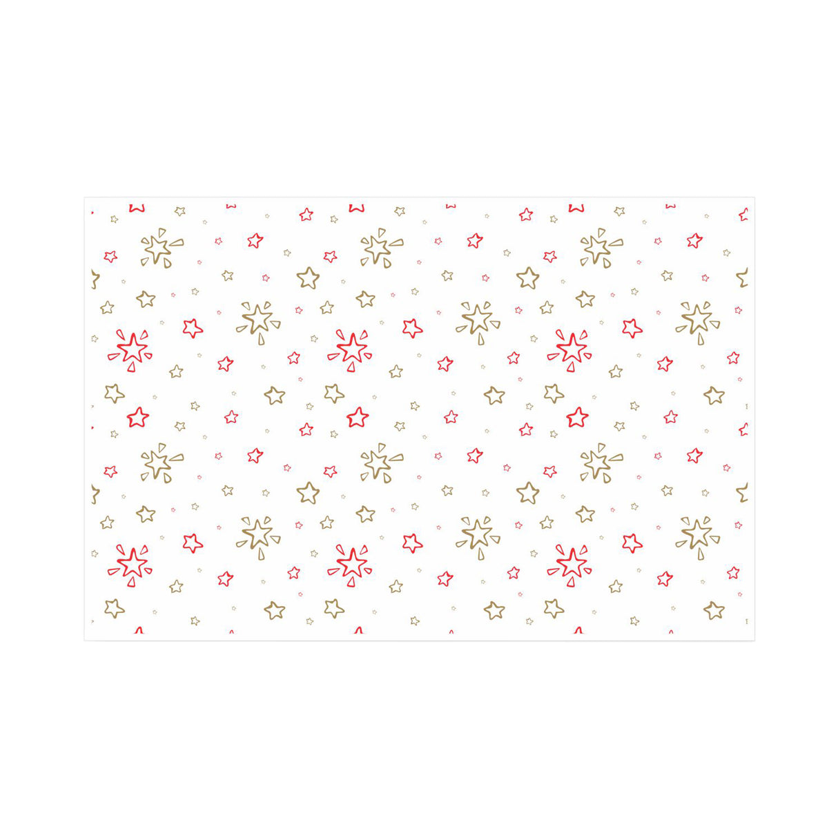 Tissue paper Star Sprinkle Christmas, open sheet, 28gsm – size 50x75cm