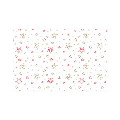 Tissue paper Star Sprinkle Christmas, open sheet, 28gsm – size 50x75cm