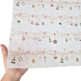 Tissue paper Tinsel Tales Christmas, texture and transparency, 28gsm – size 50x75cm