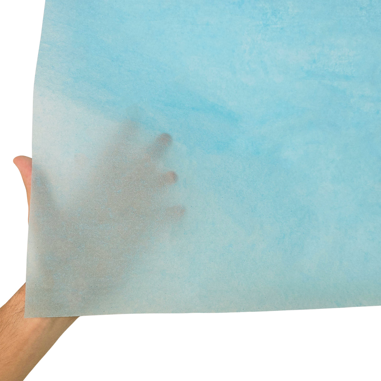 Plain tissue paper turquoise, texture and transparency, 17gsm – size 50x75cm
