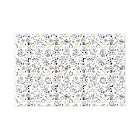 Tissue paper Witchy Cats, open sheet, 17gsm – size 50x75cm