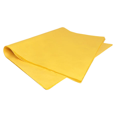 Plain tissue paper yellow, ream of sheets 28gsm – size 50x75cm