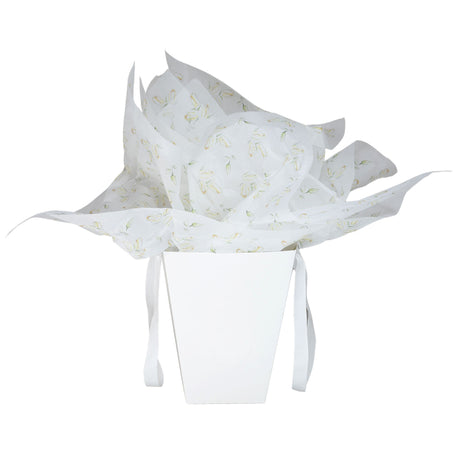 Tissue paper Yellow Tulip, placed in a paper bag, 17gsm – size 50x75cm