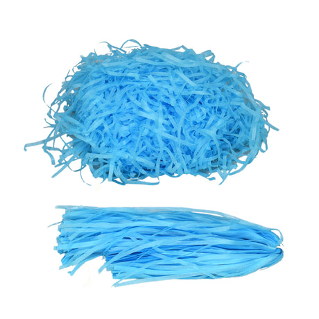 Turquoise  shredded tissue paper for gift packaging